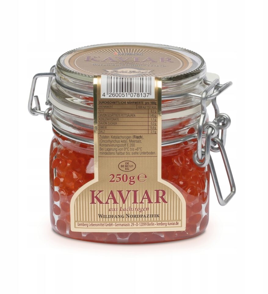 Kawior czerwony Ikra z łososia 250 g Lemberg